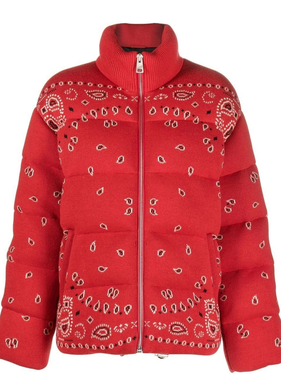 Affordable bandana-print Alanui Women puffer jacket 0722